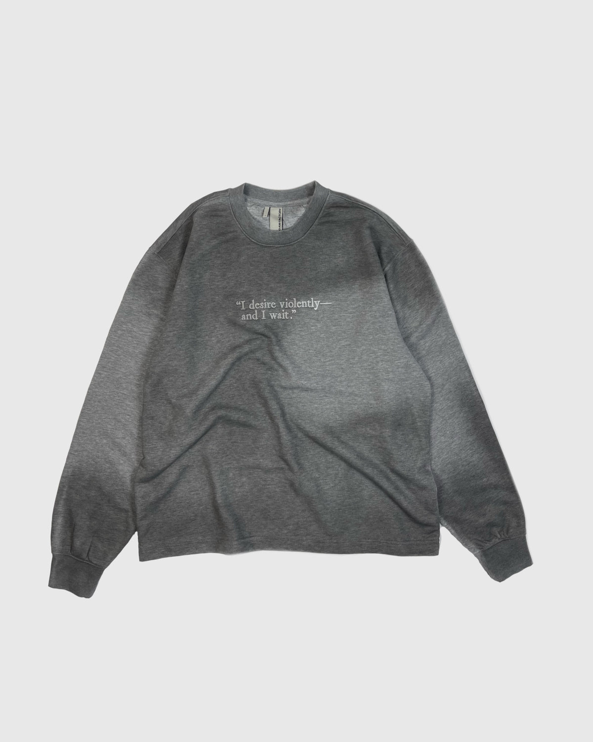 Violent Desire Graphic Sweatshirt – Ash Grey