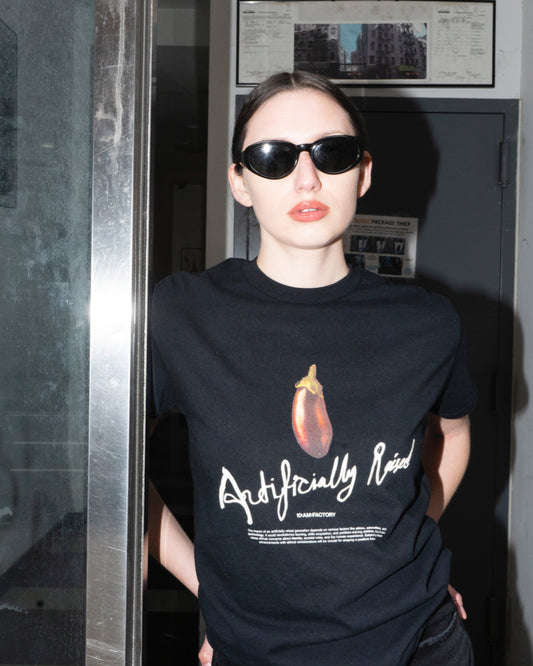 Artificially Raised Graphic T-Shirt – Black