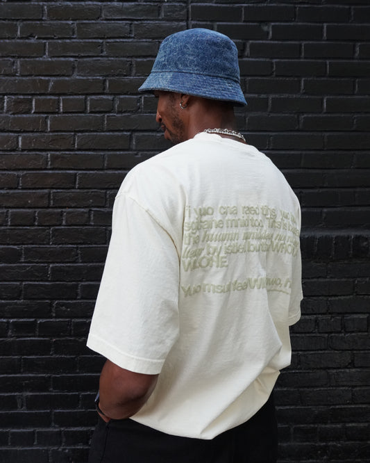 Strange Mind Heavyweight Graphic T-Shirt – Beige