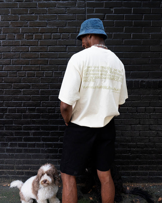 Strange Mind Heavyweight Graphic T-Shirt – Beige