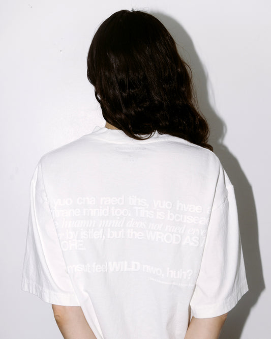 Strange Mind Minimal Heavyweight T-Shirt – White