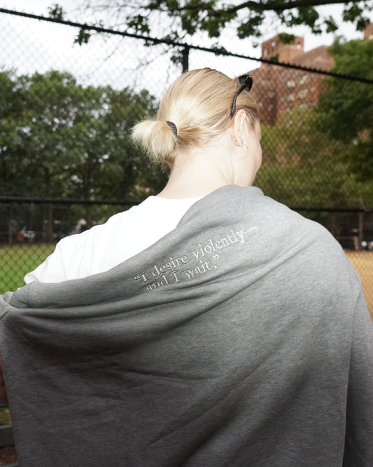 Violent Desire Graphic Sweatshirt – Ash Grey