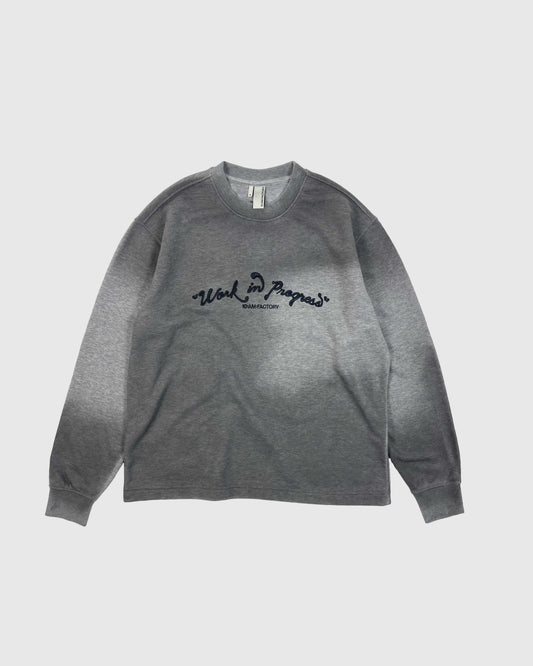 Work in Progress Graphic Sweatshirt – Ash Grey