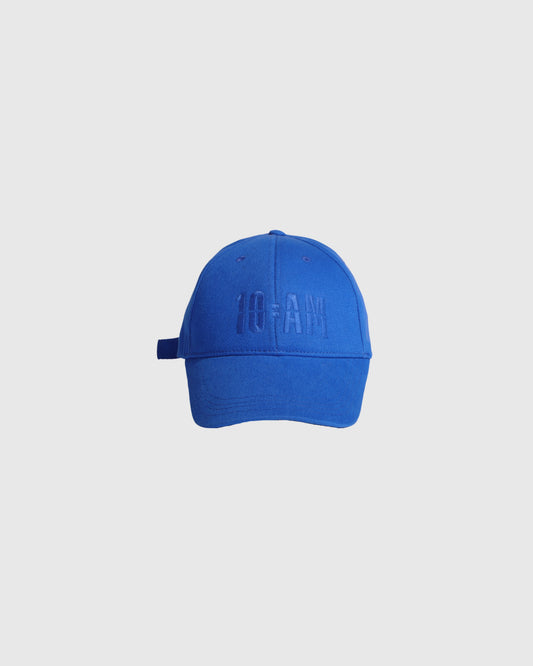Blue cap from 10amfactory made of premium cotton, stylish and comfortable for everyday wear