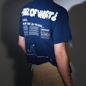 Fear of What? Navy Oversize Tshirt