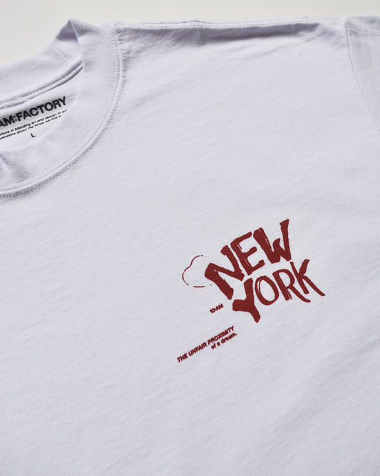 NY What If Graphic T-Shirt – White