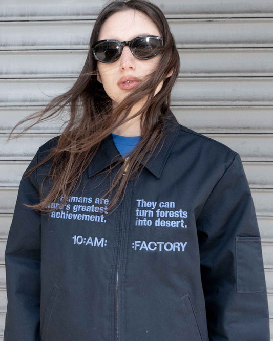 Unisex Dickies jacket by 10:AM Factory, featuring bold streetwear design with custom embroidery, crafted from durable materials for a stylish, functional outerwear piece.