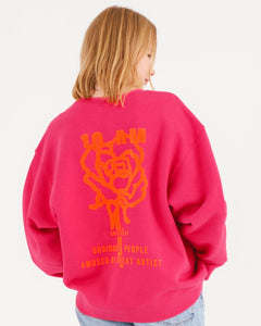 Pink Sweatshirt Oversize Sweatshirt 10AM Factory